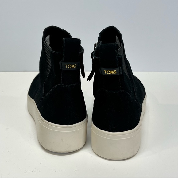 TOM’S Black suede high top platform sneakers size 9 - Picture 6 of 9
